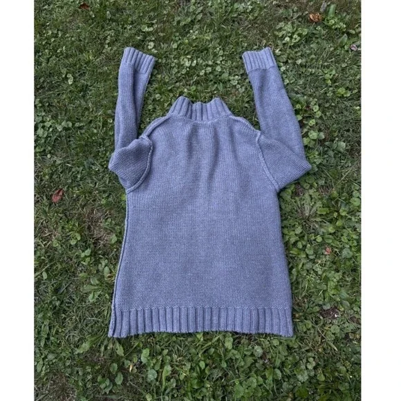 Filson Genuine Garment Women's Knit Zip Front Sweater Gray Size Medium Peru - Picture 9 of 9